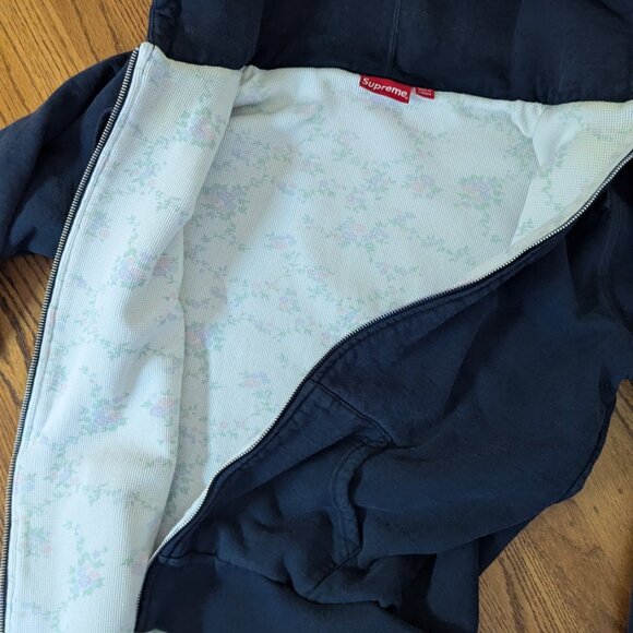 Supreme Zip Hoodie, Small Box Logo, Thermal Lining - Picture 4 of 11